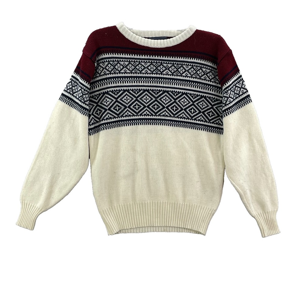 Vintage Mervyn's Sweater Mens Small Nordic Ribbed Hem Corpore Streetwear Preppy